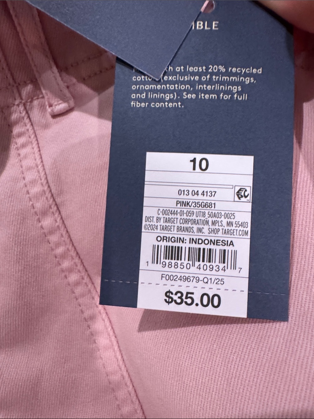 Universal Thread Pink Denim Jeans - Picture 4 of 4